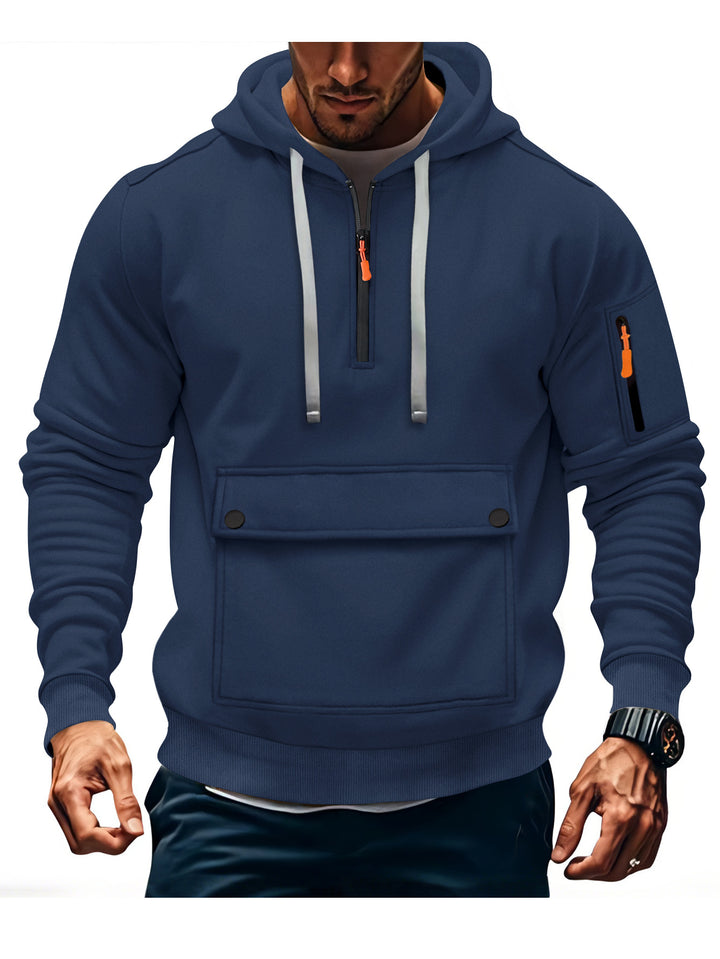 Herren lässige Kapuzenpullover mit praktischen Taschen Echoarchiv