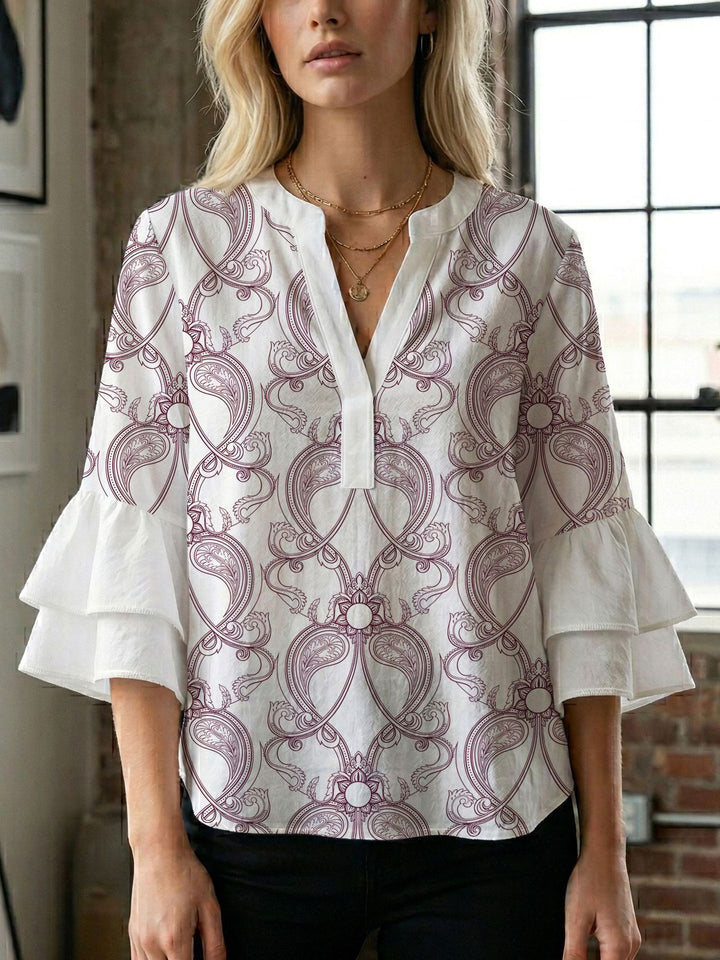 Damen Bluse mit wunderschönen floralem Design Echo Archiv