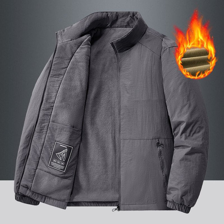 Herren Leichte Übergangsjacke mit Fleece-Innenfutter und Stehkragen Echo Archiv