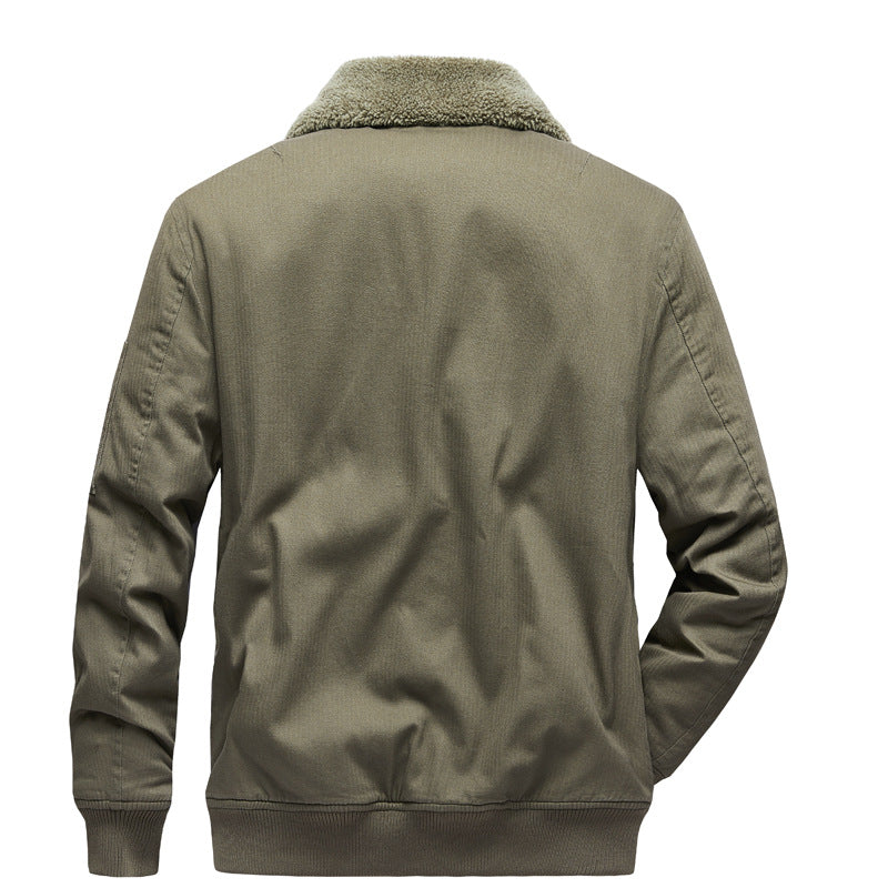 Herren Urbane Übergangsjacke mit Kunstfellkragen Echo Archiv