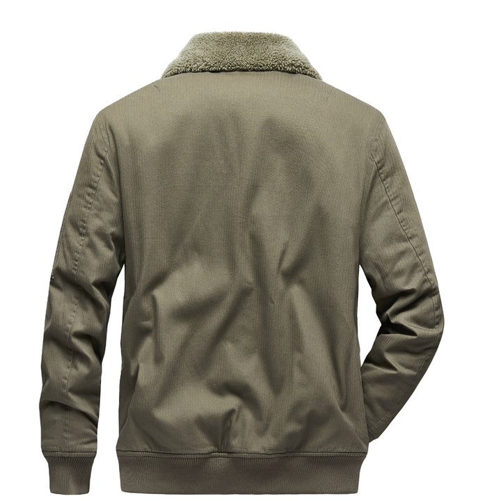 Herren Urbane Übergangsjacke mit Kunstfellkragen Echo Archiv