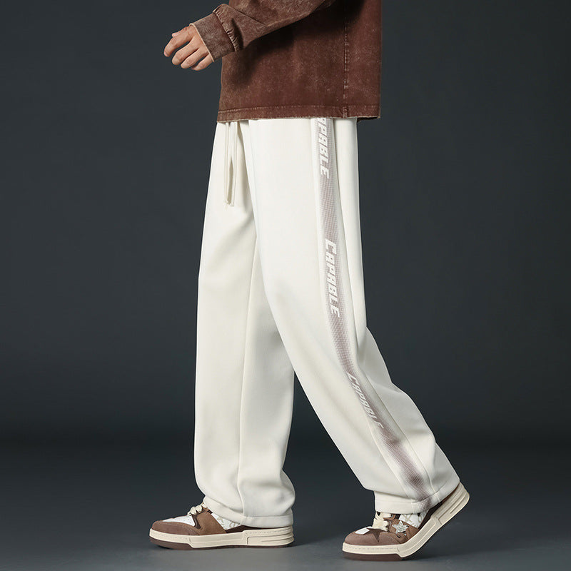 Herren Bequeme Sport Jogginghose mit seitlichen Streifen