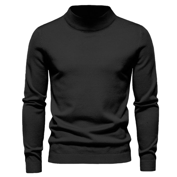 Herren eleganter Rollkragenpullover aus feiner Wolle Echoarchiv