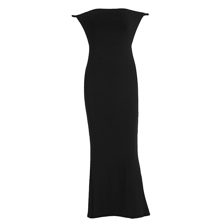 Damen Off-Shoulder Maxi-Kleid mit figurbetonendem Schnitt und elegantem Saum Echo Archiv