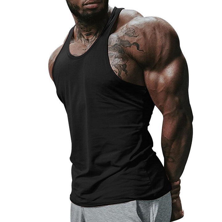 Herren atmungsaktives Fitness Tanktop mit Racerback-Design und körperbetontem Schnitt Echoarchiv