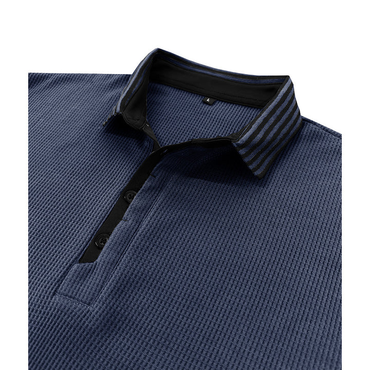 Herren Polohemd mit strukturiertem Design und modernem Kragen Echoarchiv