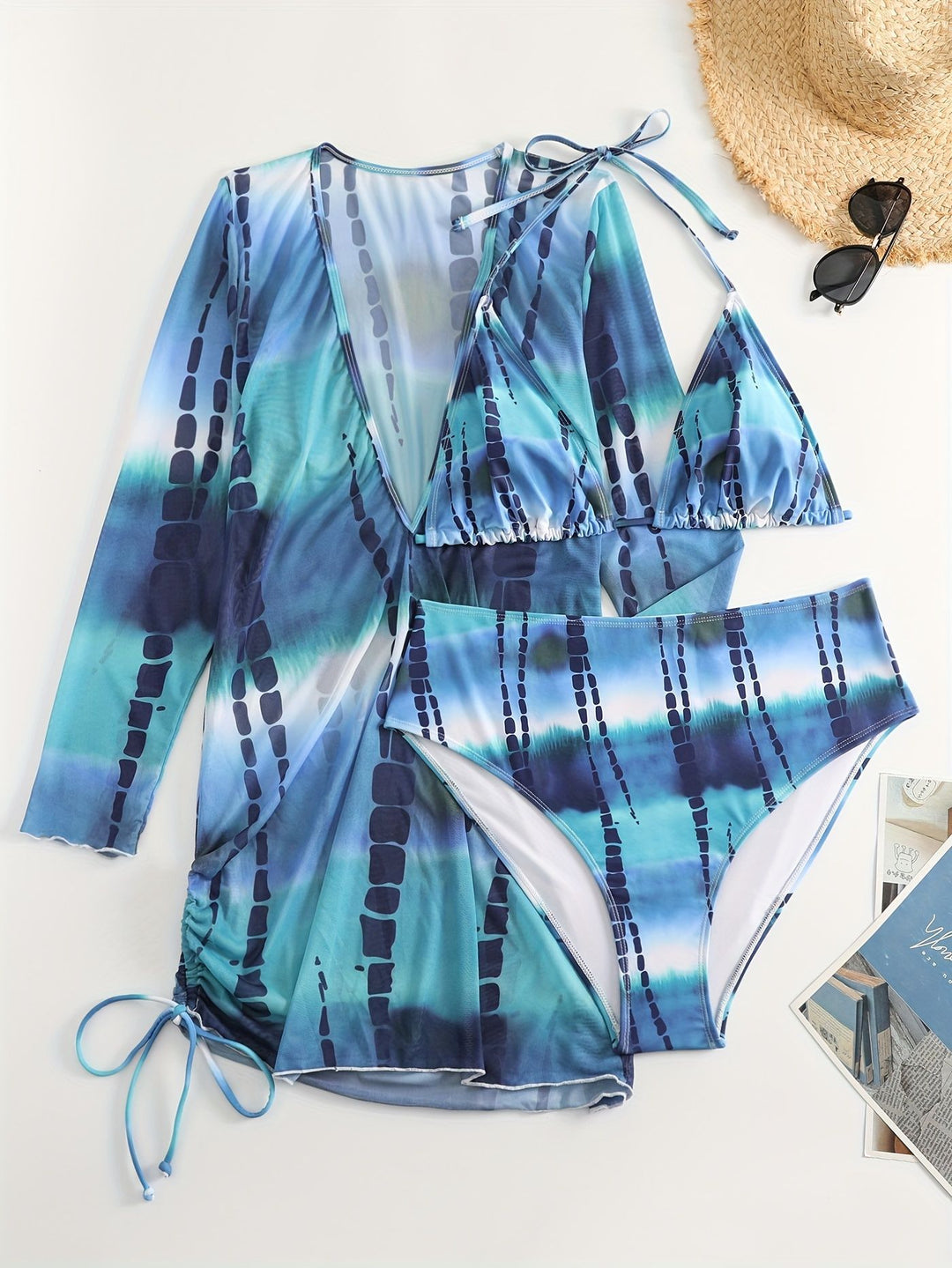 Damen Bikiniset mit elegantem Wickelkleid Echo Archiv