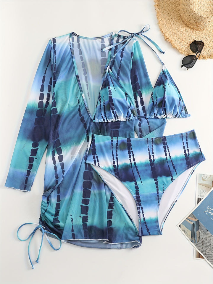 Damen Bikiniset mit elegantem Wickelkleid Echo Archiv