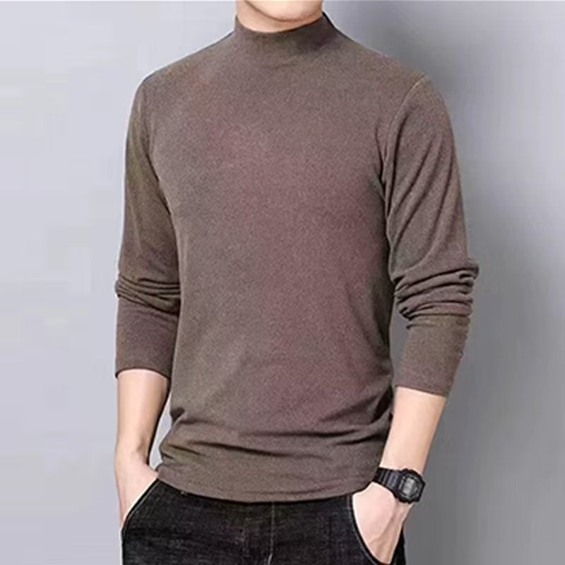 Herren Hochwertiges Langarmshirt mit Rollkragen Echoarchiv