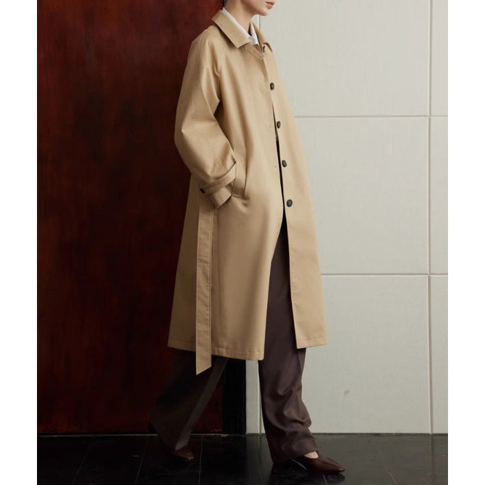 Damen elegante Trenchjacke mit Taillengürtel Echoarchiv