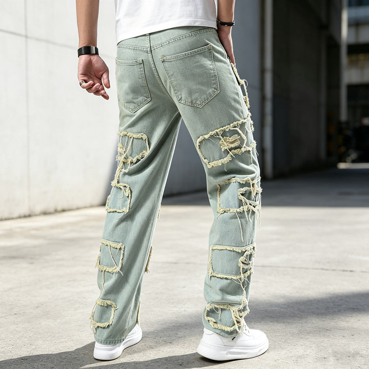 Herren Modische und lässige Jeanshose Echoarchiv