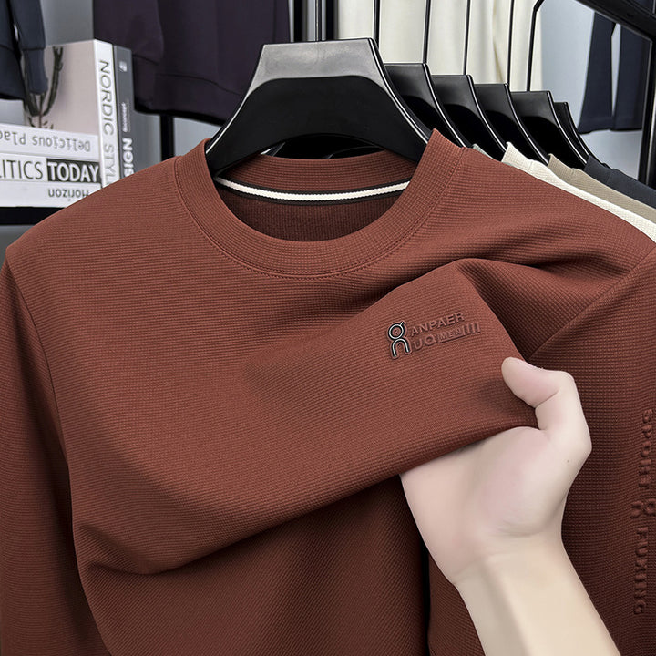 Herren Sport Sweatshirt mit strukturiertem Gewebe und modernem Rundhalsausschnitt Echoarchiv