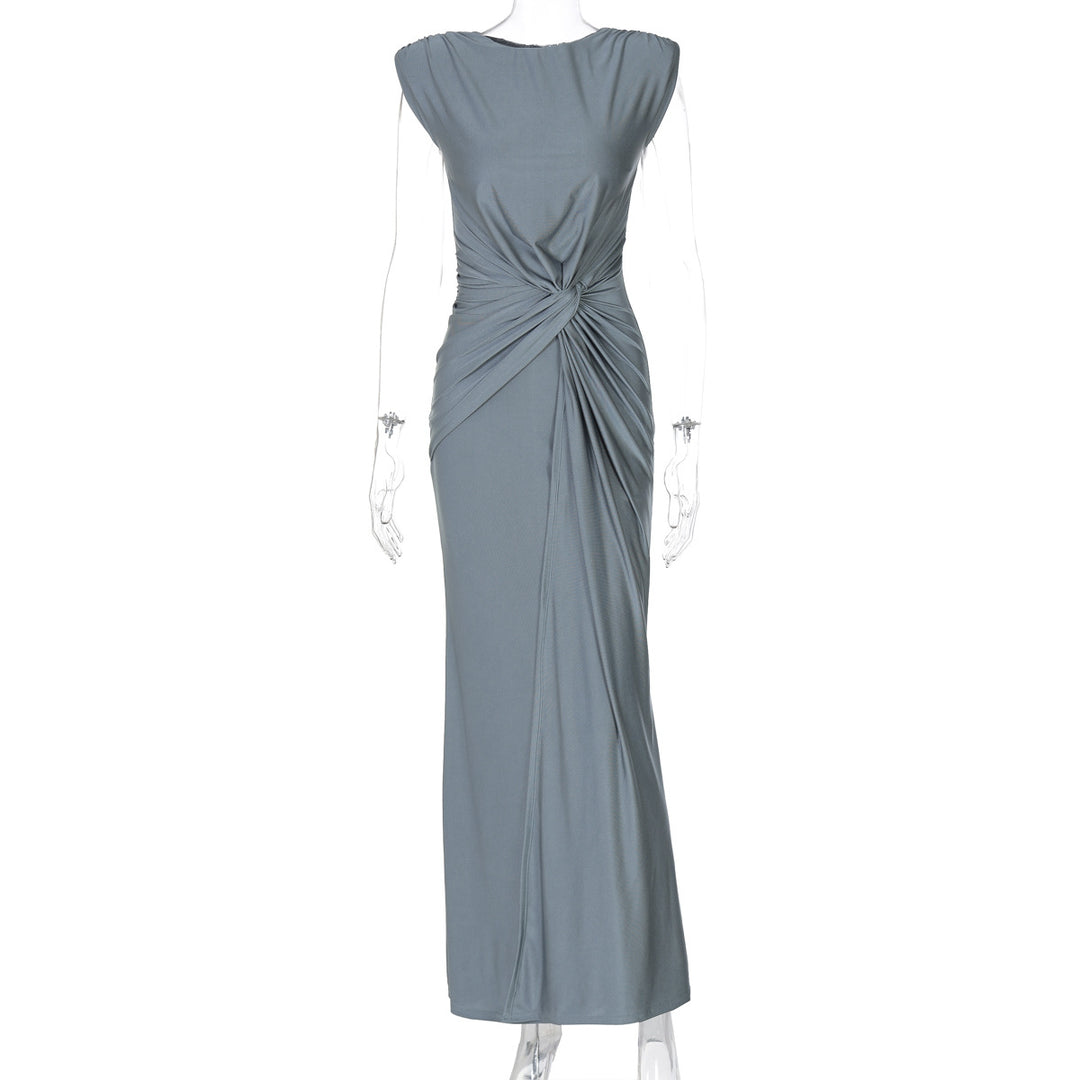 Damen Elegantes Wickelmaxikleid mit raffiniertem Drapierungselement Echo Archiv