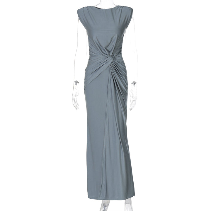 Damen Elegantes Wickelmaxikleid mit raffiniertem Drapierungselement Echo Archiv