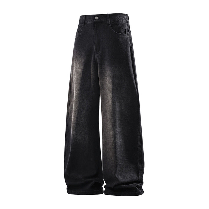 Damen Weite Jeanshose mit hohem Bund, elastischem Taillenbund und Baggy‑Silhouette Echoarchiv