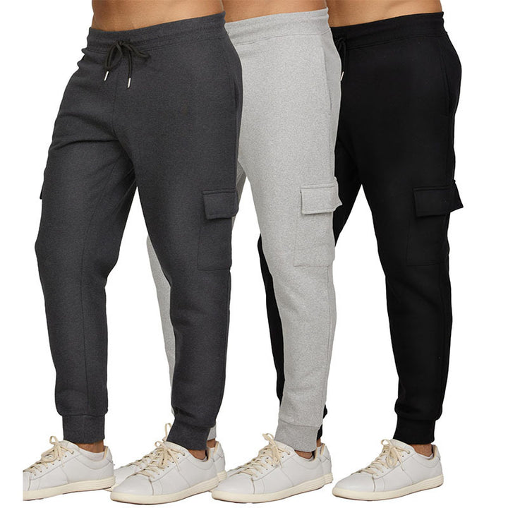 Damen schmal geschnittene Cargo-Jogginghose mit ergonomischen Nähten elastischem Komfortbund und aufgesetzter Klappentasche – Avélisse