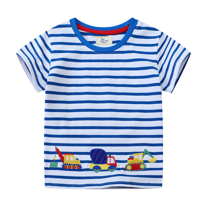 Jungen T-Shirt mit verspieltem Baustellenmotiv Echo Archiv