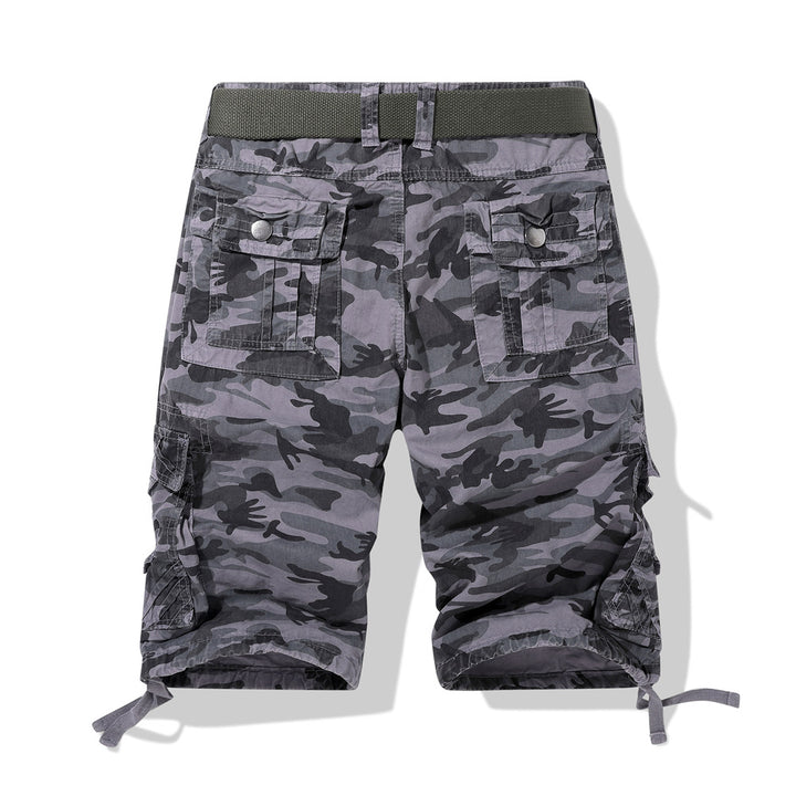 Herren Cargoshorts im Camouflage-Design mit verstellbarem Bund Echoarchiv