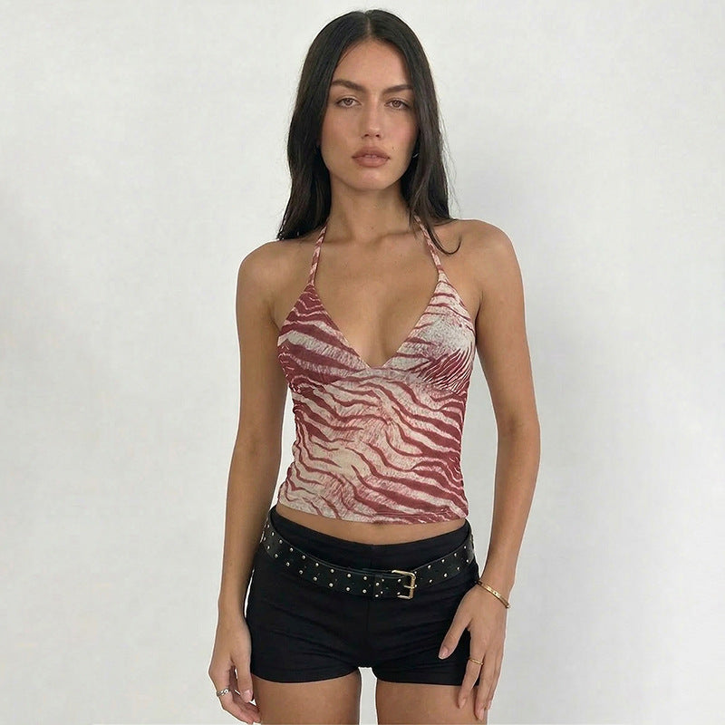 Damen tierisches print Top Echo Archiv