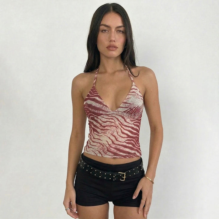 Damen tierisches print Top Echo Archiv