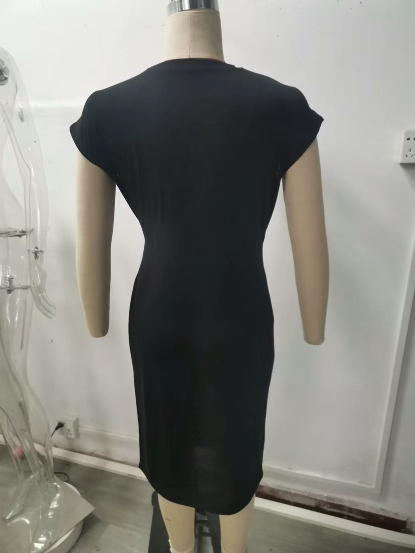 Damen elegantes Wickelkleid mit figurbetontem Design und feinem Jersey-Material Echo Archiv
