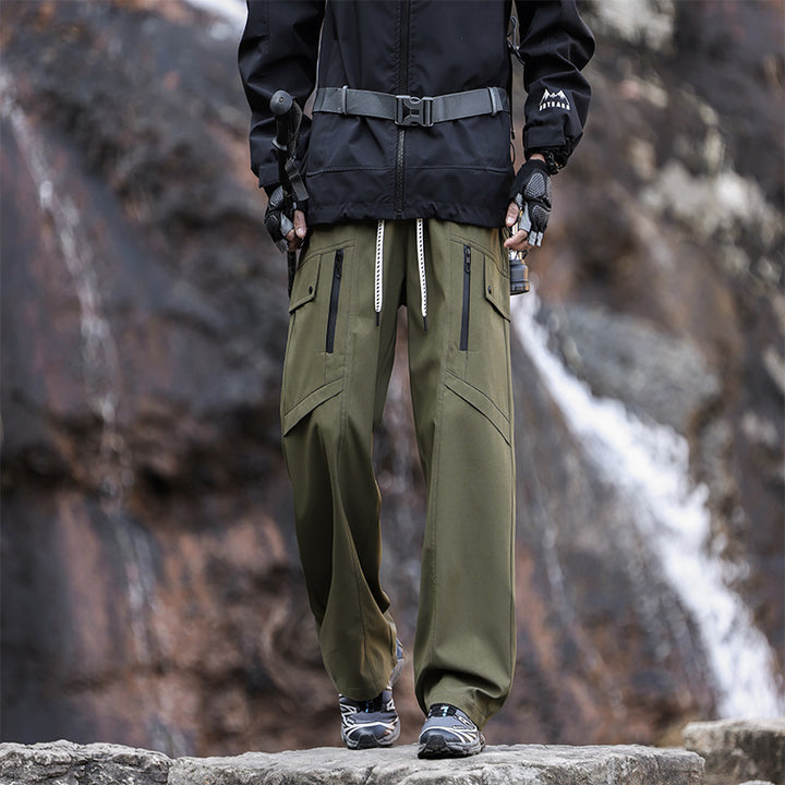 Herren Multifunktionale Wanderhose mit verstellbarem Bund und praktischen Taschen Echoarchiv