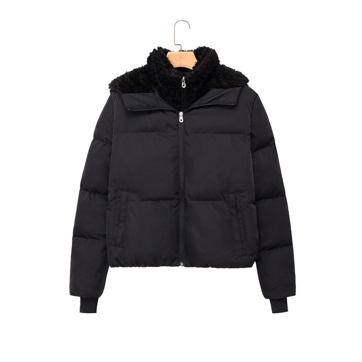 Damen Kurze Steppjacke mit Teddykragen Echo Archiv