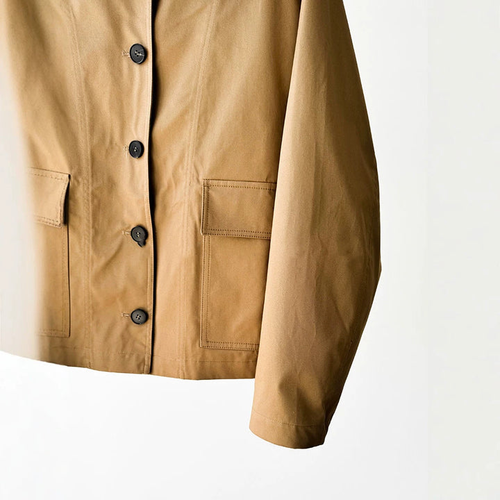 Damen Trendige Übergangsjacke mit hohem Kragen Echoarchiv