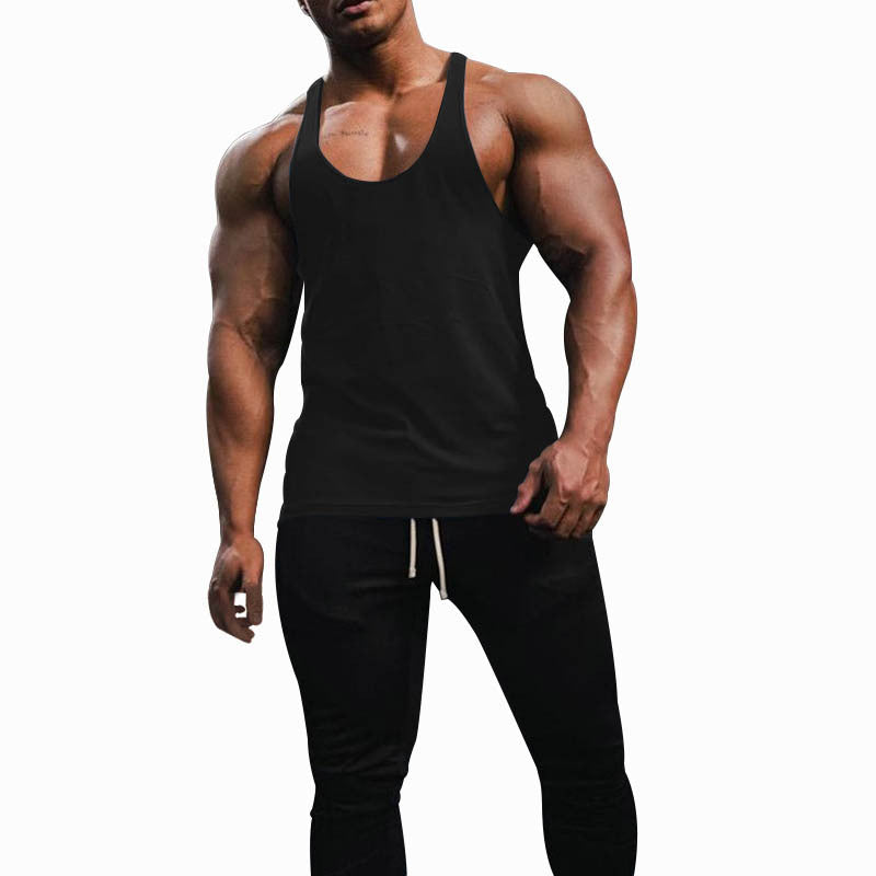 Herren Sporttanktop mit racerback Design und atmungsaktiver Baumwolle Echoarchiv