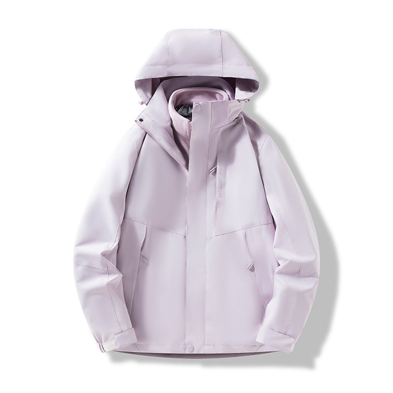 Herren Minimalistische City-Outdoorjacke mit verschweißten Nähten, verstellbarer Kapuze und Thermofutter Echo Archiv
