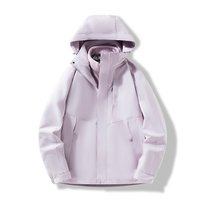 Herren Minimalistische City-Outdoorjacke mit verschweißten Nähten, verstellbarer Kapuze und Thermofutter Echo Archiv