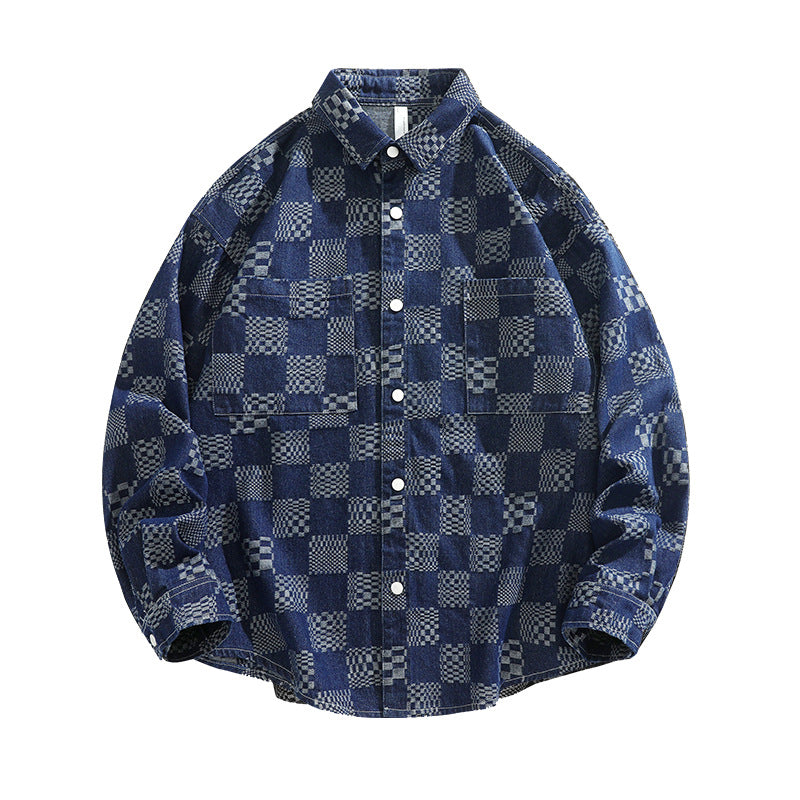 Herren Karo-Hemdjacke mit praktischen Brusttaschen Echoarchiv