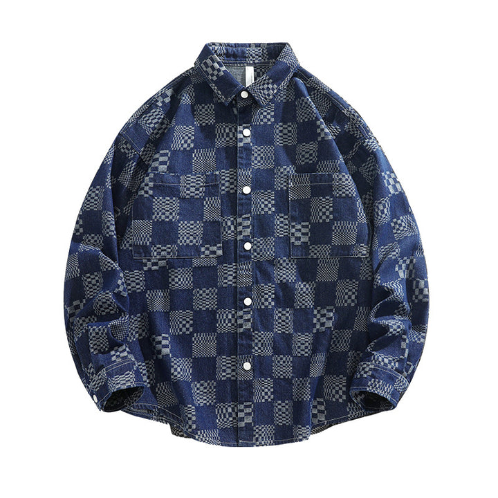 Herren Karo-Hemdjacke mit praktischen Brusttaschen Echoarchiv