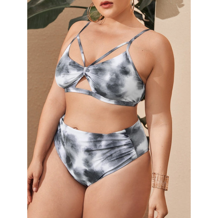 Damen Hochgeschnittener Bikini mit modischem Cut-Out-Design Echo Archiv
