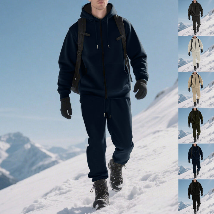 Herren sportliches Freizeitanzug mit modernem Design und praktischen Taschen Echoarchiv