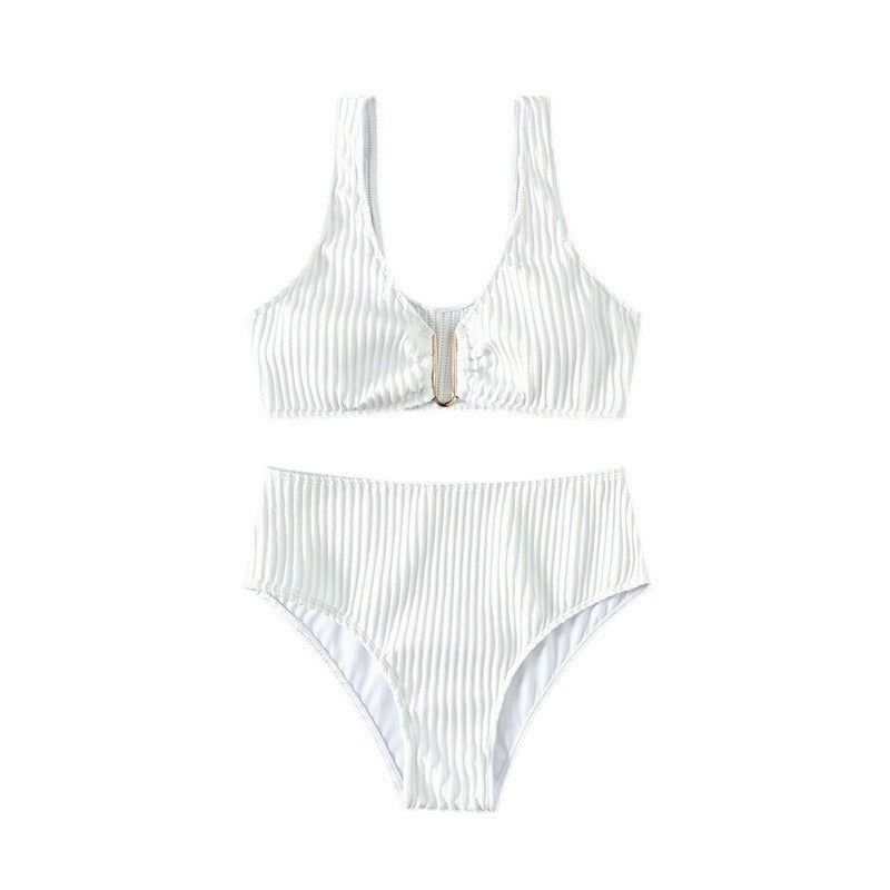 Damen Hochgeschnittener Bikini mit dekorativem Clip Echo Archiv