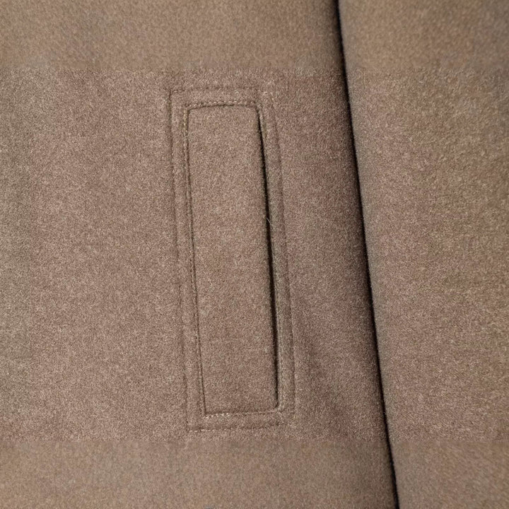Damen Kurzer Oversize-Mantel mit üppigem Kunstfellkragen Echoarchiv