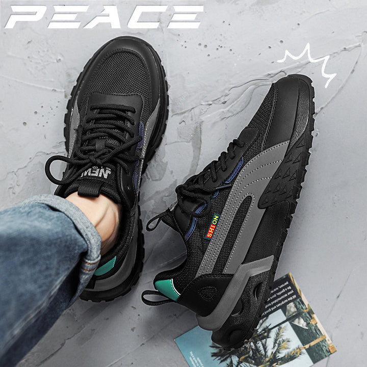 Herren Retro-Outdoor-Sneaker mit profiliertem Trail-Laufsohle und atmungsaktivem Mesh – Norré