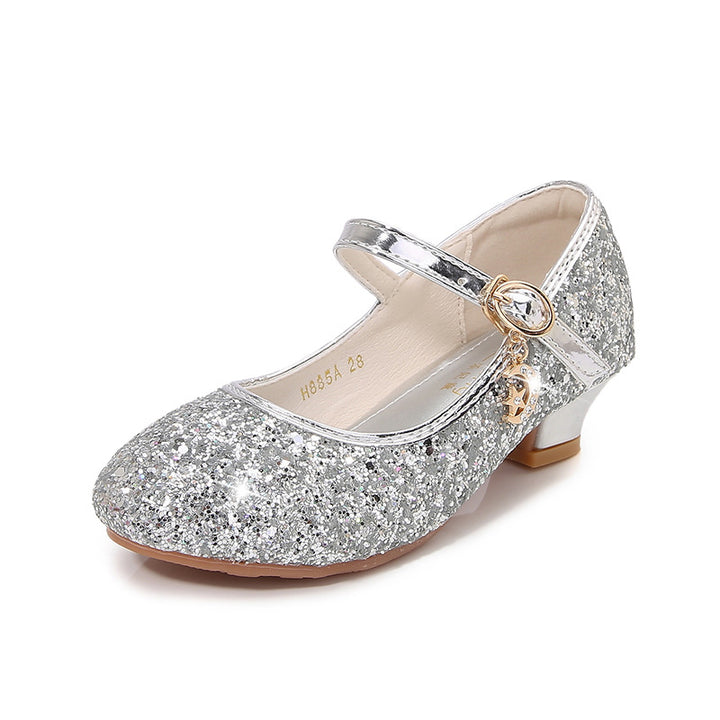 Mädchen Ballerina-Schuhe mit verstellbarem Riemen und Glitzer-Detail Echo Archiv