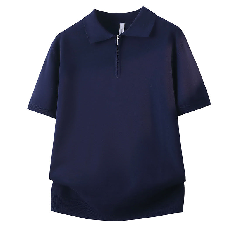 Damen Kurzarm Poloshirt mit Reißverschluss – Avérine
