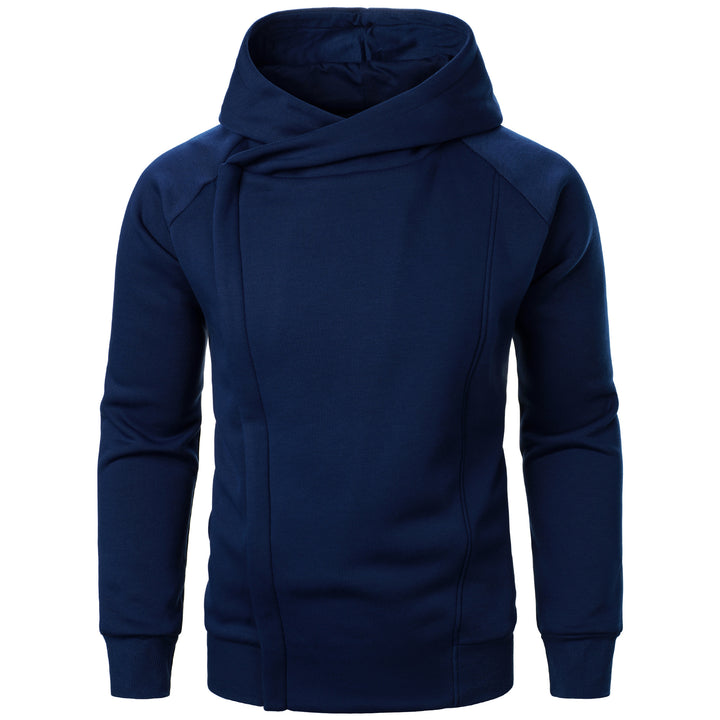 Herren modischer Hoodie mit asymmetrischem Kragen und bequemen Taschen Echoarchiv