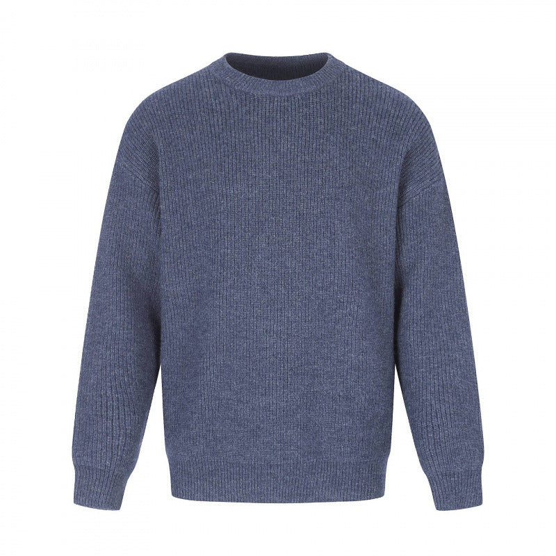 Unisex Weicher Oversize-Ribstrickpullover mit Relaxed-Schnitt und tonaler Struktur Echo Archiv