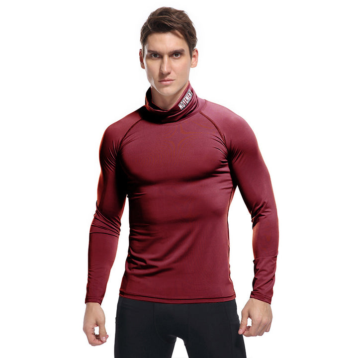 Herren Kompressor Langarmshirt mit Stehkragen Echoarchiv