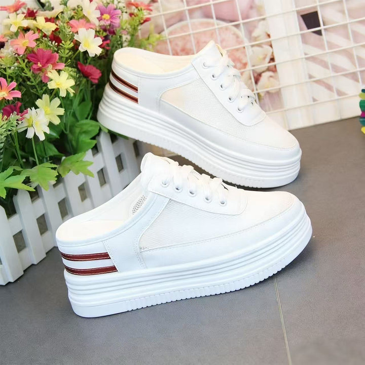 Damen Sneakers mit hoher Plateausohle und eleganter Riemchenverarbeitung Echo Archiv
