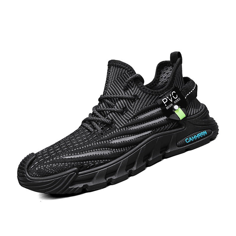 Herren leichte gestrickte Trail‑Sneaker mit sockenähnlichem Einstieg und stoßdämpfender Profilsohle Echo Archiv