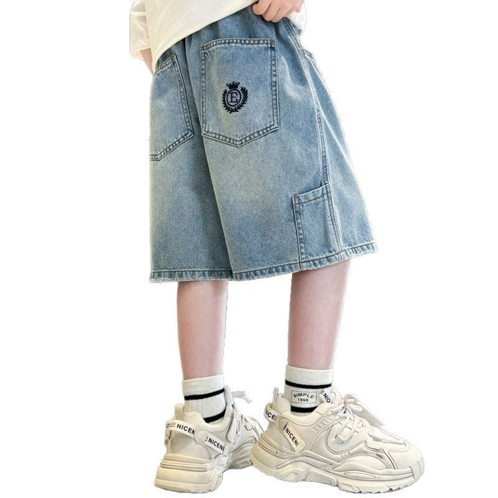 Jungen Denim-Shorts mit praktischen Taschen und coolem Design Echo Archiv