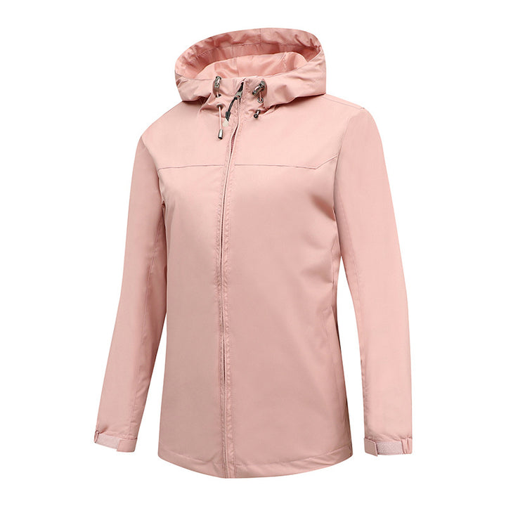 Herren ultraleichte packbare Regenjacke mit verstellbarer Kapuze und elastischen Manschetten Echo Archiv