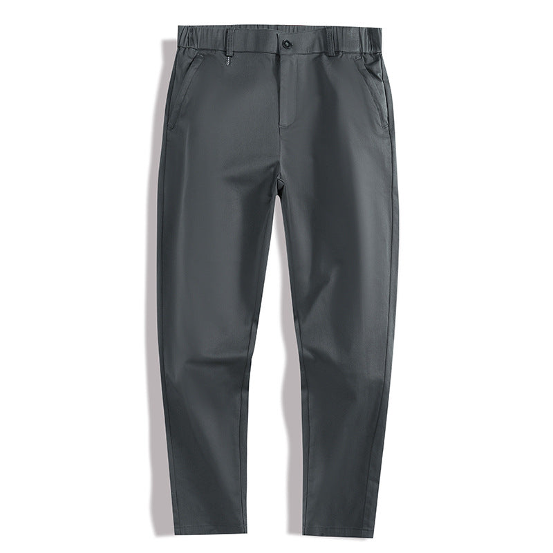 Herren modische Chino-Hose mit elastischem Bund und Seitentaschen Echoarchiv