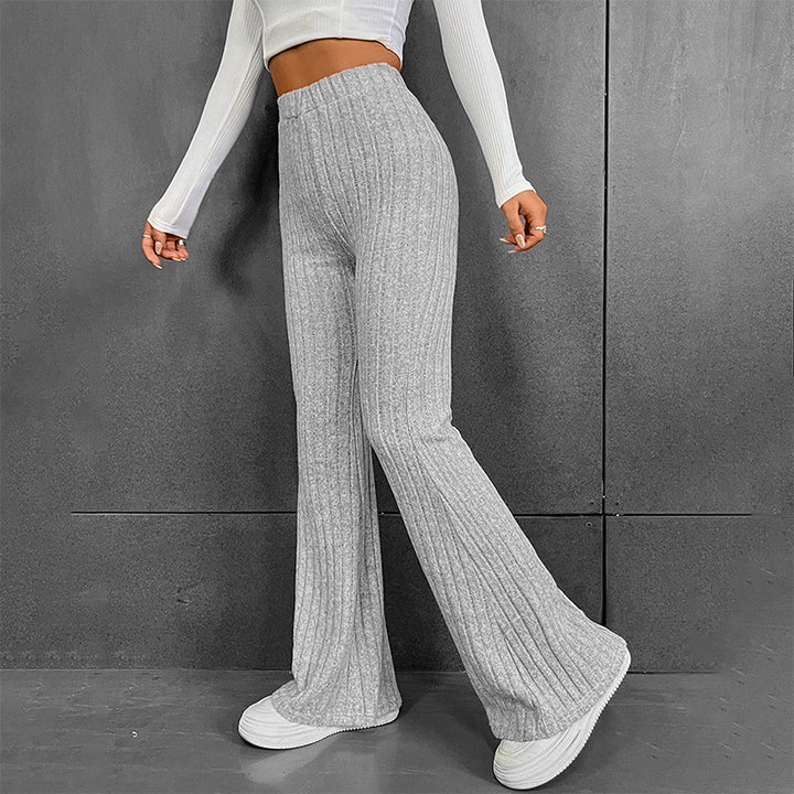Damen lässige Flared-Hosen aus hochwertigen Strickmaterialien Echo Archiv