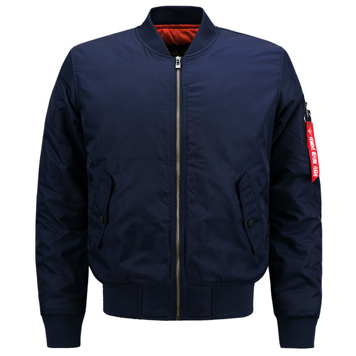 Herren leichter Nylon-Bomber mit gesteppter Thermo-Innenlage, Ärmeltasche und Rippbündchen Echo Archiv